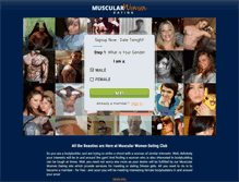 Tablet Screenshot of muscularwomendating.com